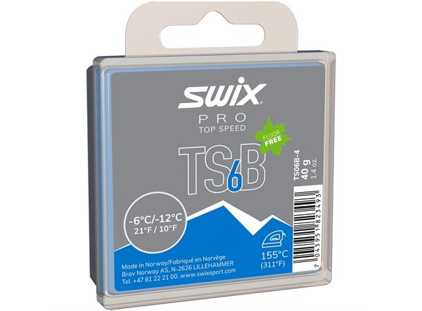 Swix TS6 Black Glider -6°C/-12°C, 40g
