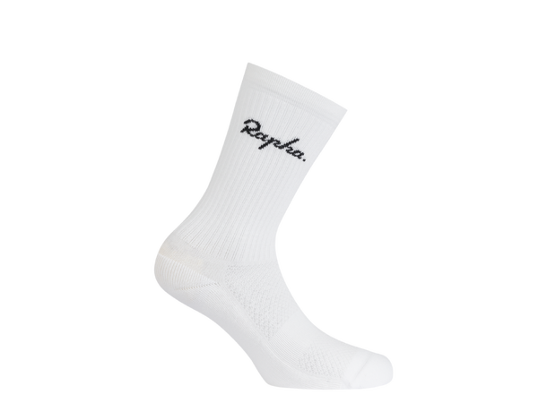 Rapha Cotton Crew Socks - White M 