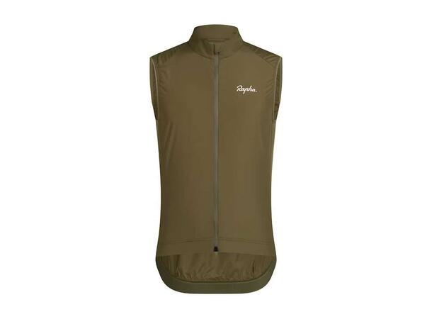 Rapha Core Cycling Gilet, Khaki - XL 